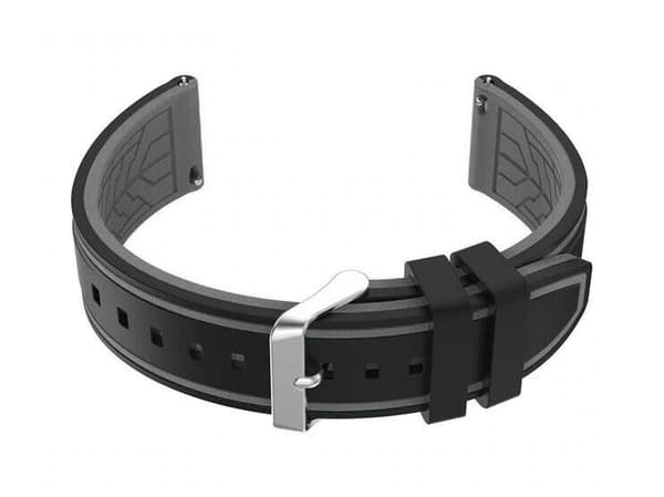 Gummirem til U14 - sort/grå - 20mm