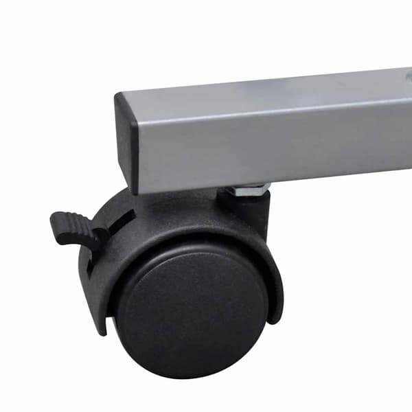 vidaXL Datorbord med flyttbart tangentbordsfack, svart