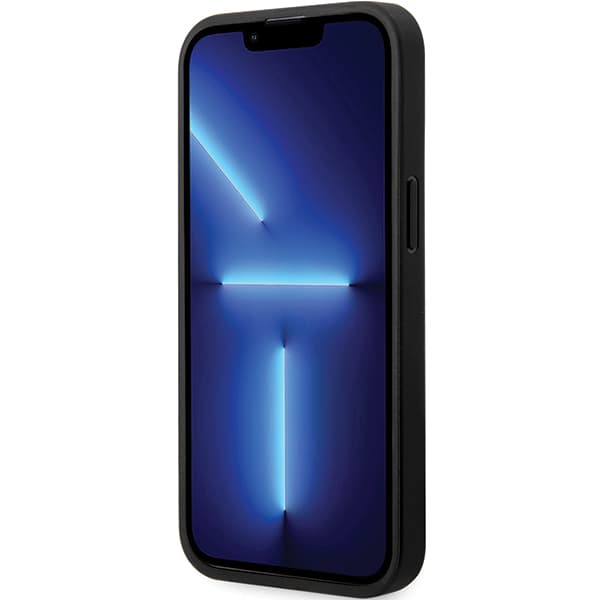 BMW Læderetui i Carbon til iPhone 13 Pro Max, Sort