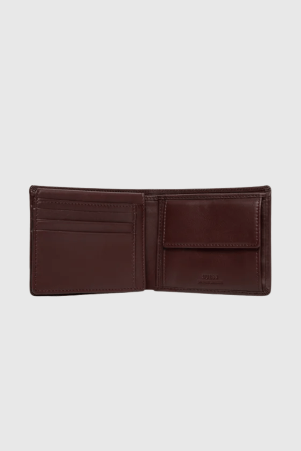 Guess brun herrplånbok New Boston Bifold
