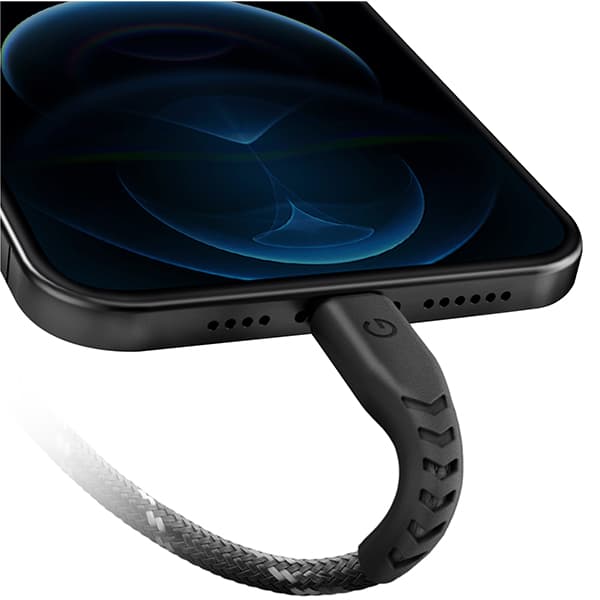 ENERGEA Nyloflex USB-C - Lightning -kaapeli C94 MFI 1,5 m musta