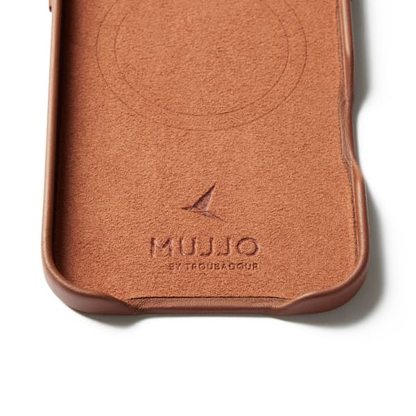 MUJJO iPhone 17 Air Läderfodral Brun