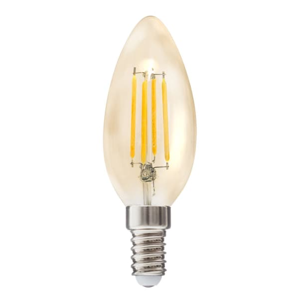 Liekkisuora LED-lamppu 4,2 W E14