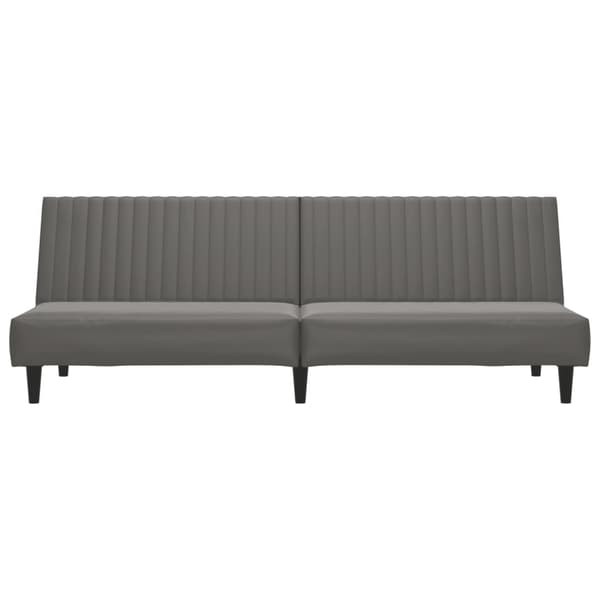 vidaXL 2-personers sofa, grå, kunstlæder
