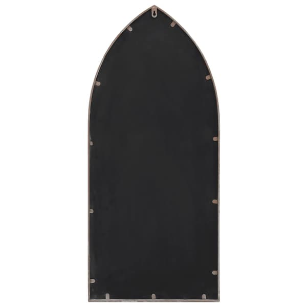 vidaXL Trädgårdsspegel, Sand, 100x45 cm, Järn