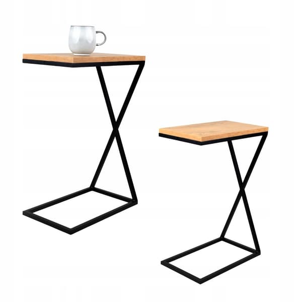 Your Loft Design sidebord sort træ Monte 40x25x60