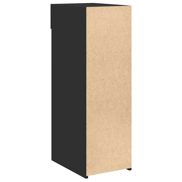 vidaXL skab, sort, 30x42,5x93 cm, træbaseret materiale