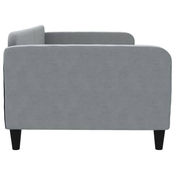 vidaXL Bäddsoffa ljusgrå 100x200 cm tygklädd