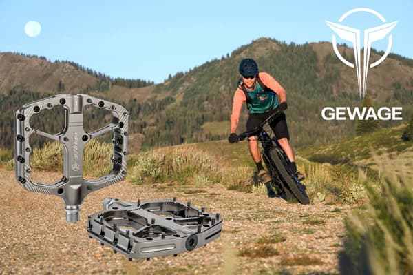Gewage Green aluminiumplattformscykelpedaler med förseglade stift
