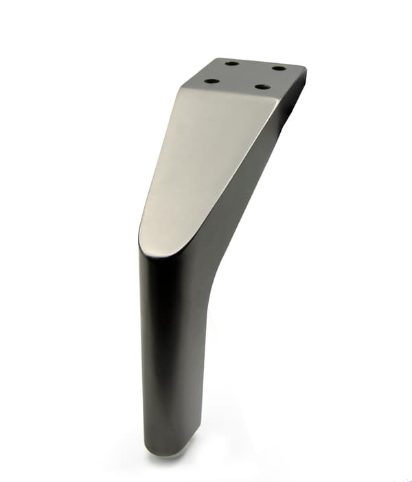 Möbelben SL019 Möbelbensfot för säng, soffa, skåp, svart MAT loft H150 stark SL019