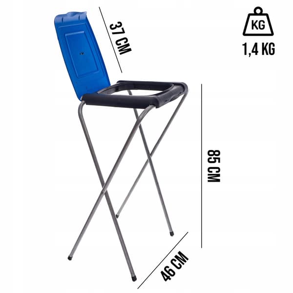 ECOselect 1 BLÅ stativ/stativ til affaldssorteringsposer