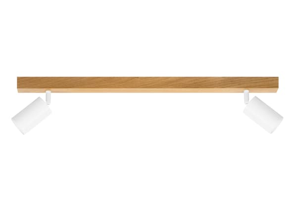 Moderne hvid lampe - 2 x GU10 - L=60 cm