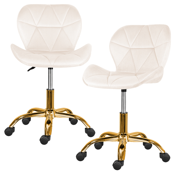Luca kontorstol beige guldben