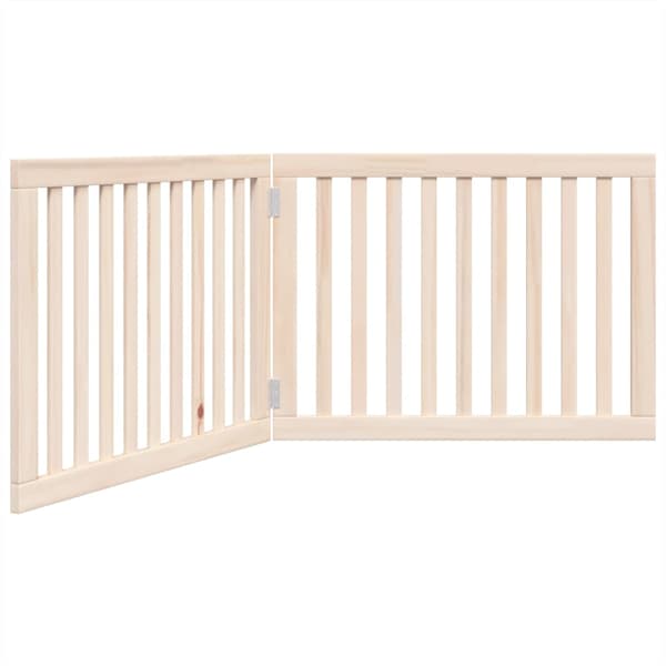 vidaXL foldbart sikkerhedsgitter til hunde, 2 paneler, 160 cm