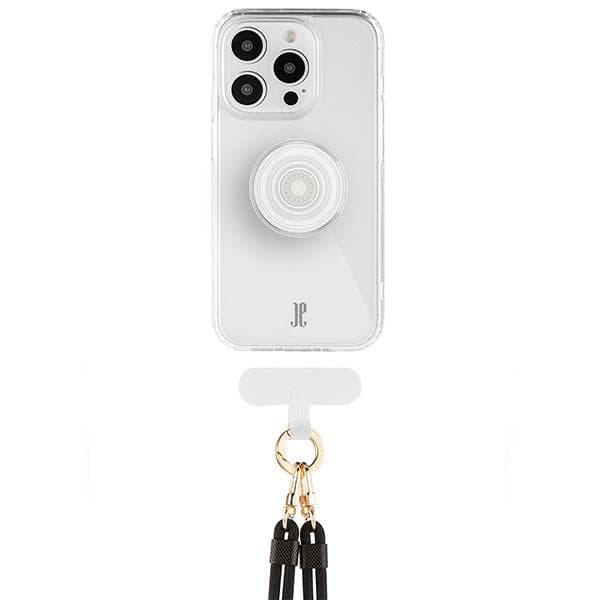 Just Elegance 3-i-1 PopGrip-cover til iPhone 15 Pro Max, klar