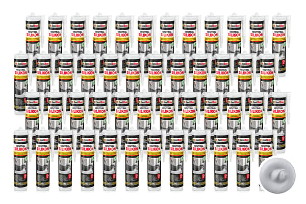 IsolBau Neutral Silikone Lysegrå Neutralsilikone 48 x 300ml