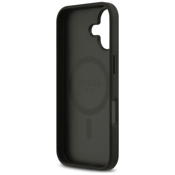 Guess 4G Circle Classic Logo MagSafe-etui til iPhone 17, sort