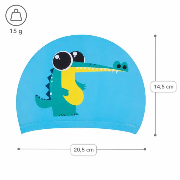 Aqua-Sport juniorkeps polyestertryckt krokodil turkos AS8631