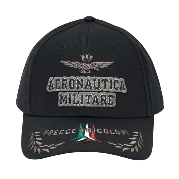 Aeronautica militare Sort baseballkasket til mænd