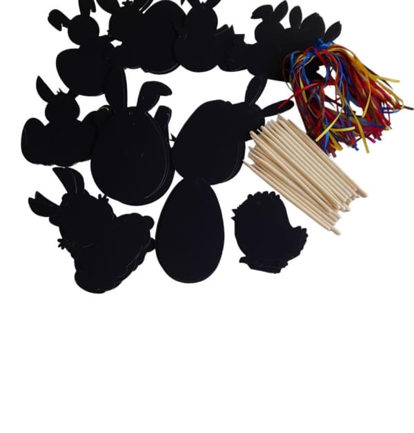 DIY-skrapa-av-påskdekorationsset 48 delar