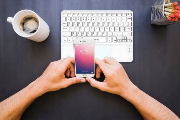 Zenwire WLK-619 Trådløst Bluetooth-tastatur med touchpad til telefon, tablet, iPad