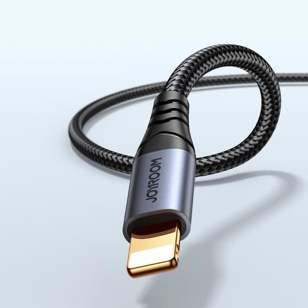 Stereolydkabel til iPhone iPad AUX 3,5 mm mini-jack - Lightning 1,2m sort