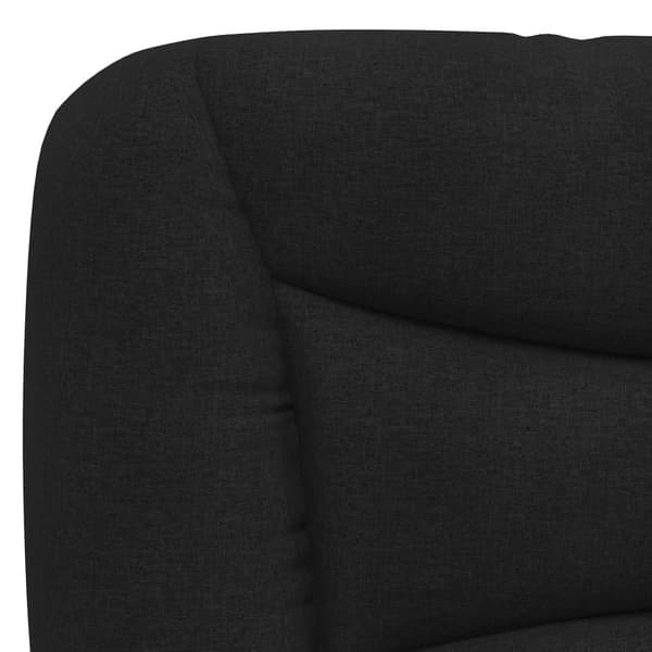 vidaXL hovedgærdehynde, sort, 140 cm, stof