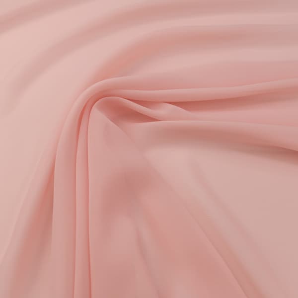 Chiffonmateriale, lys ferskenfarve