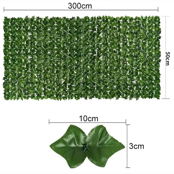 Konstgjord häck murgröna blad Heckermann 0,5x3m Modell 1