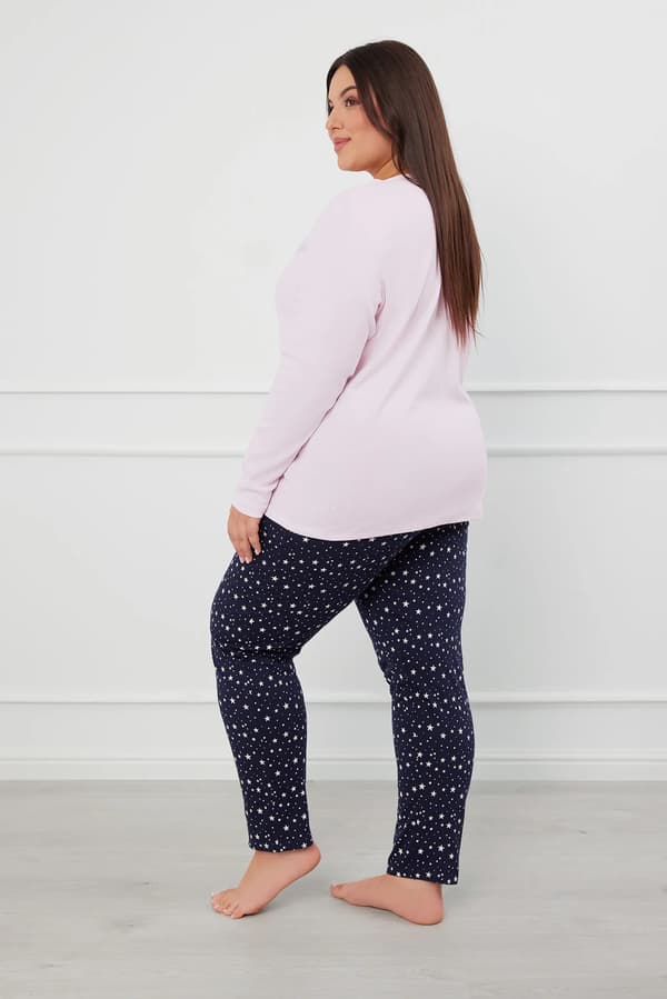 Libra dampyjamas långärmad, långbyxor M