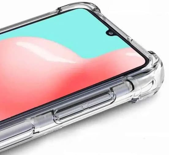 ETUI til Samsung Galaxy A32 5G STØDMIDDELFRI ARMOR TRANSPARENT ETUI + GLAS