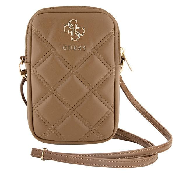 Guess Zip Quilted 4G Väska, Brun