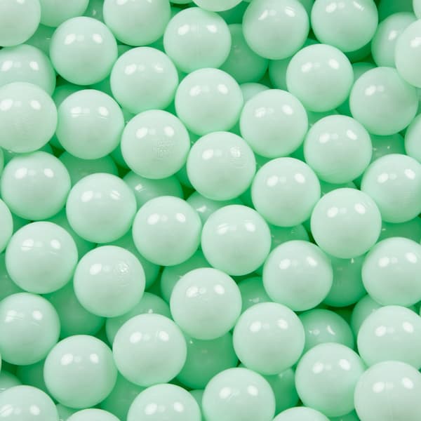 KiddyMoon plastbollar 7 cm mintgrön 700 leksaksbollar set