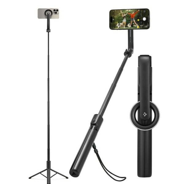 Spigen S580W MagSafe Bluetooth Selfie Stick Tripod, Sort