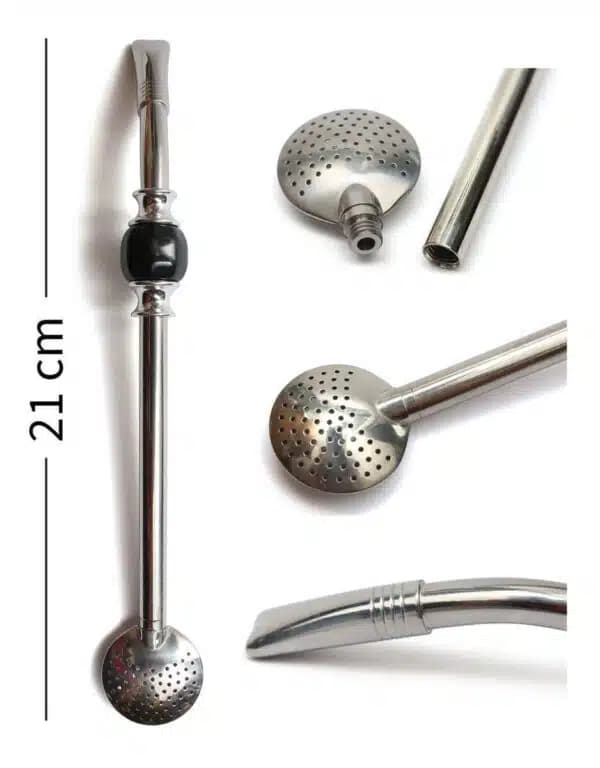 Bombilla Bomba - længde 21 cm (sort)