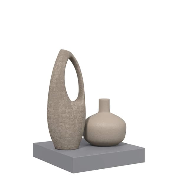 vidaXL Seinähylly harmaa 23x23,5x3,8 cm MDF