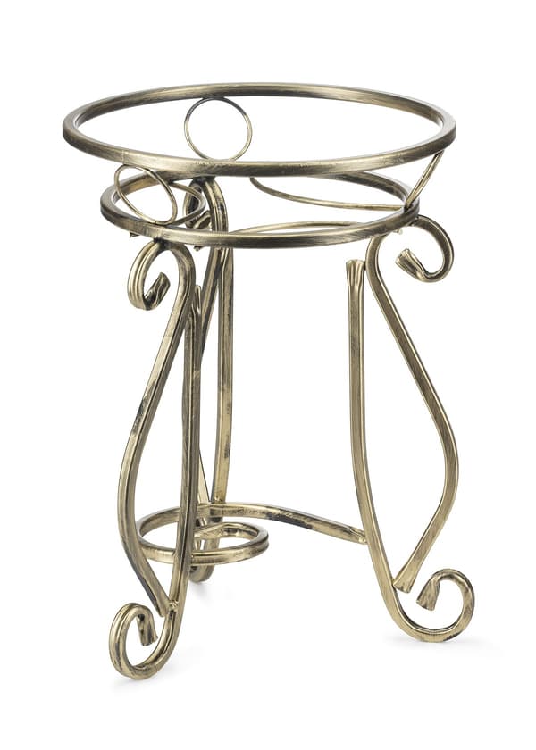 Metallblomställ 37 cm GULD