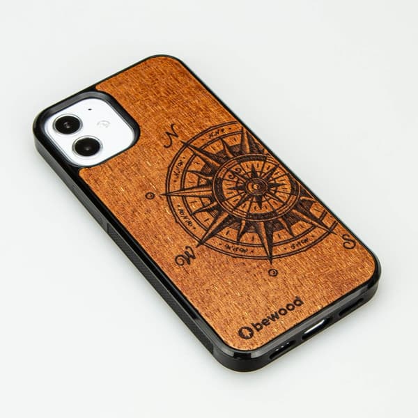 Träfodral för iPhone 12 Mini TRAVELLER MERBAU