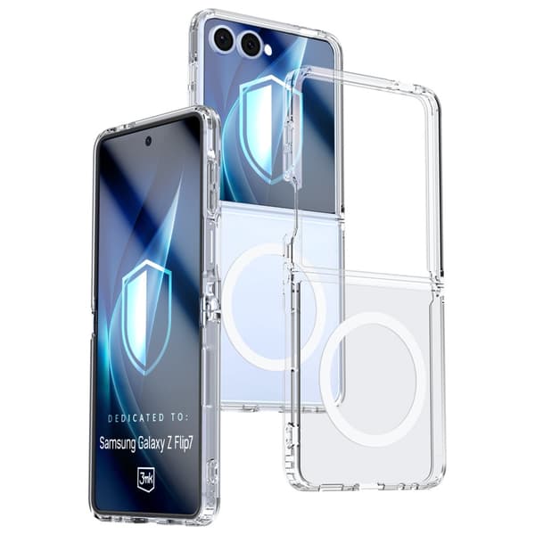 3MK Armor MagCase för Galaxy Z Flip7, Transparent