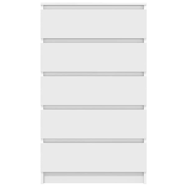 vidaXL kommode, hvid, 60x36x103 cm, træbaseret materiale