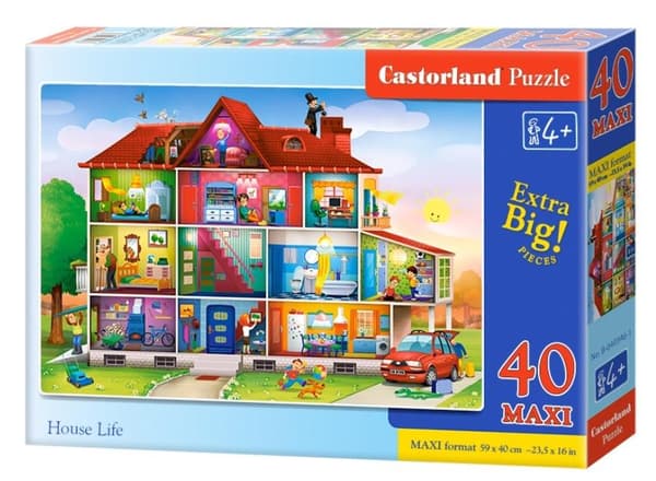 Pussel 40 maxi - Husliv CASTOR