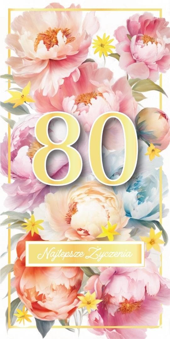 Fødselsdagskort 80