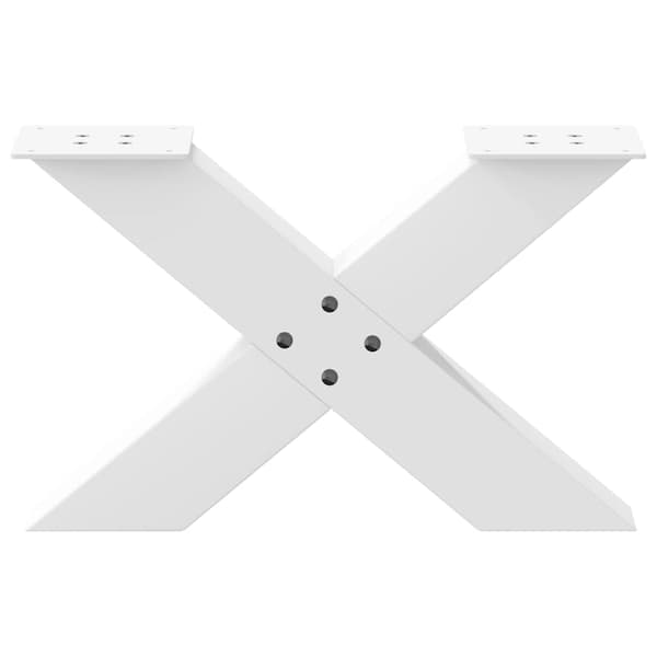 vidaXL sofabordsben, 2 stk., hvide, 60x(30-31) cm, stål
