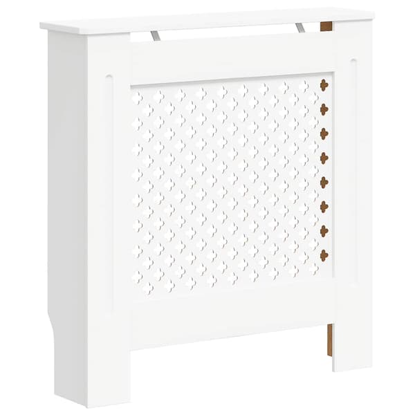 vidaXL Radiatorskydd, MDF, Vit, 78 cm