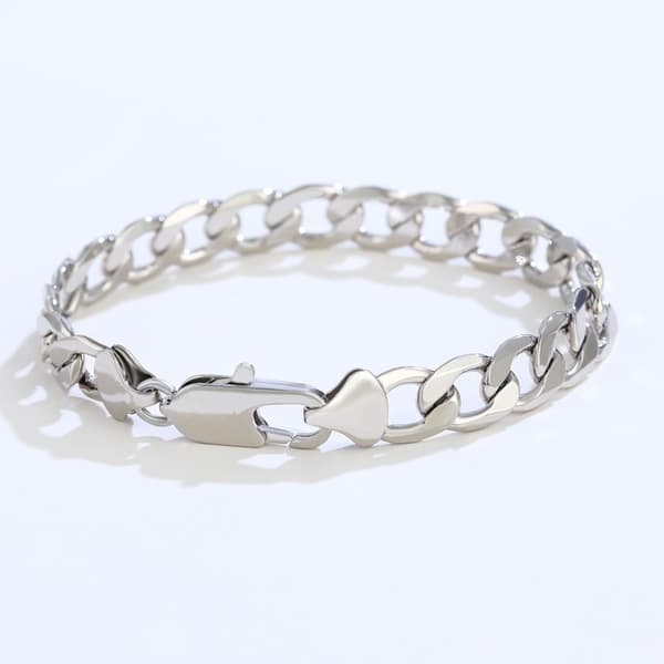 Silverarmband för män 925 silverarmband tjock rustning