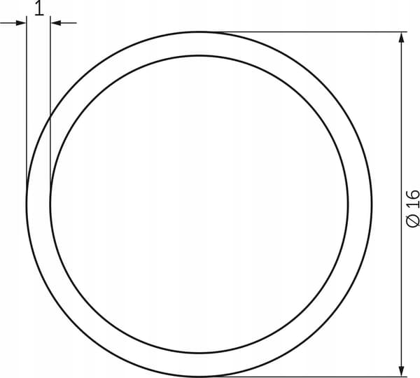 GEJÆLDERSTÆNGER KROM 100 CM 16 mm diameter køkkengelænderrør
