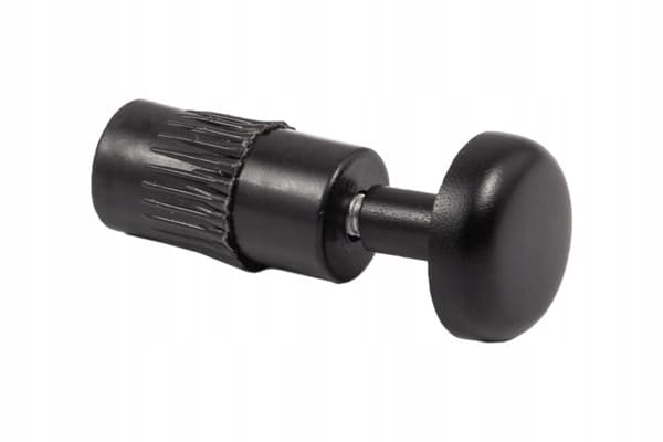 SVART RÄLSKÅPA, för 16 mm rälsrör, rälsände