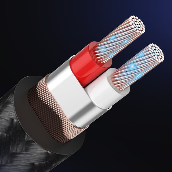 TRS lydadapterkabel mini-jack 3,5 mm - jack 6,35 mm 2 m grå