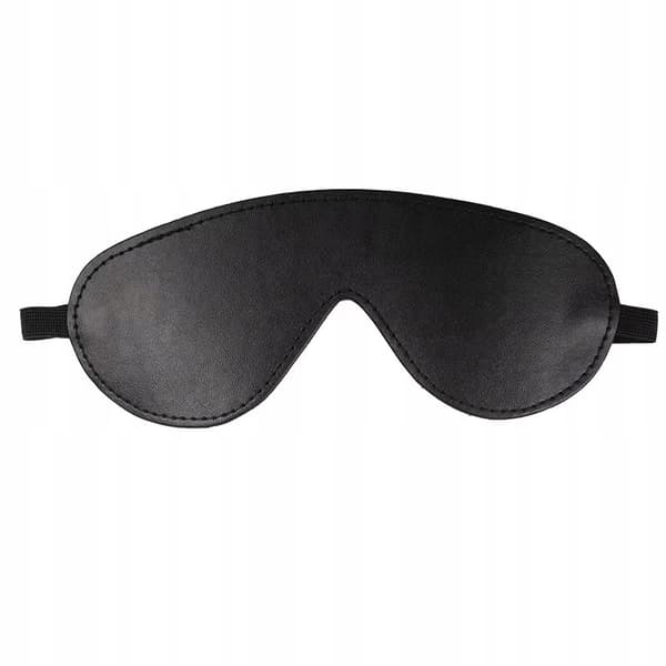 Sexet Blindbind Universal Læder Sort BDSM Gadget Intimeo