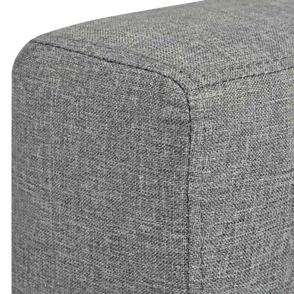 vidaXL 2-sits klädd soffa ljusgrå